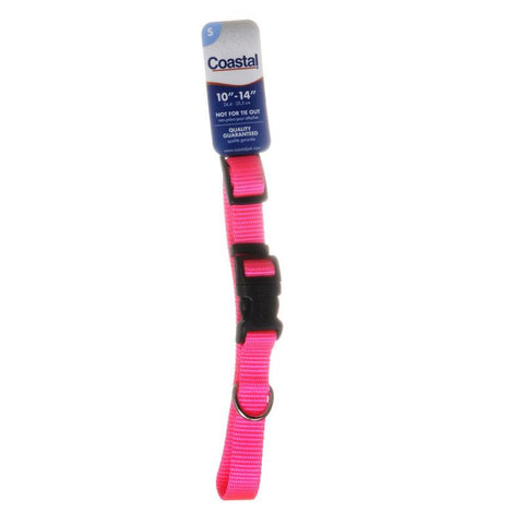 Tuff Collar Nylon Adjustable Collar-Neon Pink