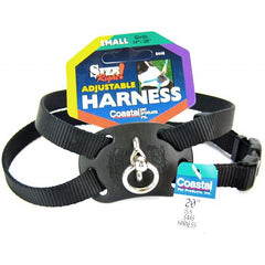 Coastal Pet Size Right Nylon Adjustable Harness-Black