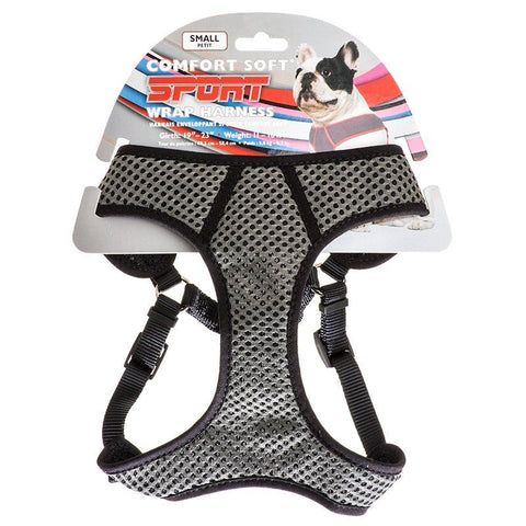 Coastal Pet Sport Wrap Adjustable Harness-Black