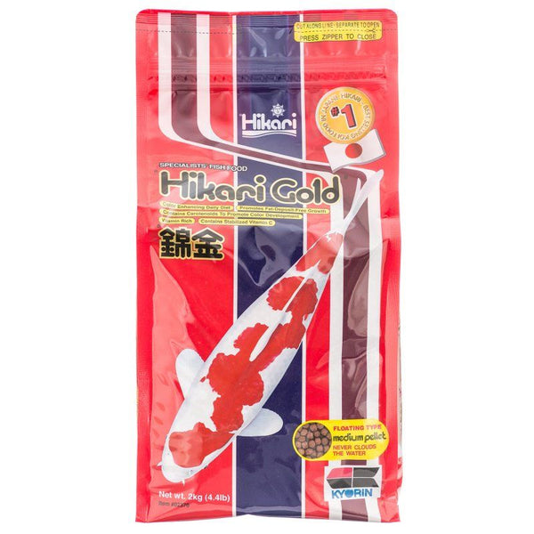 Hikari Gold Color Enhancing Koi Food-Medium Pellet