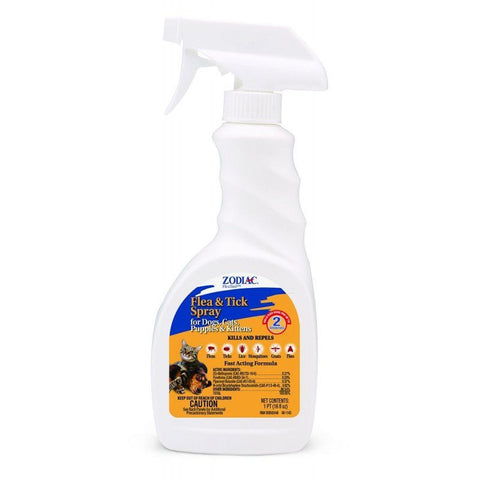 Zodiac Flea & Tick Spray for Dogs, Puppies, Cats & Kittens