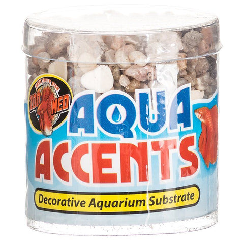 Zoo Med Aquatic Aqua Accents Aquarium Substrate-Light River Pebbles
