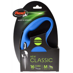Flexi New Classic Retractable Cord Leash-Blue