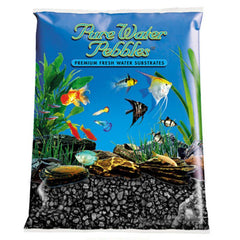 Pure Water Pebbles Aquarium Gravel-Jet Black