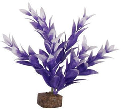 GloFish Plastic Aquarium Plant-Purple/White