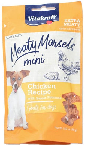 Vitakraft Meaty Morsels Mini Chicken Recipe with Sweet Potato Dog Treat