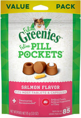 Greenies Pill Pockets Salmon Flavor Cat Treats