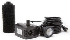 Beckett Pond Pump with Pre-Filter and LED Light Kit