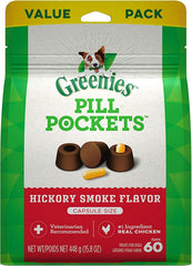 Greenies Pill Pockets Dog Treats Hickory Smoke Flavor