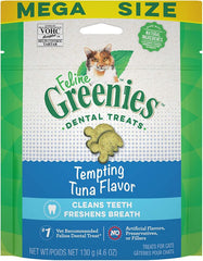 Greenies Feline Dental Treats Tempting Tuna Flavor