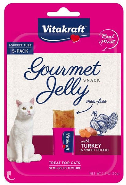 VitaKraft Gourmet Jelly Cat Treat with Turkey and Sweet Potato