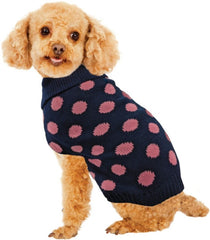 Fashion Pet Contrast Dot Dog Sweater Pink