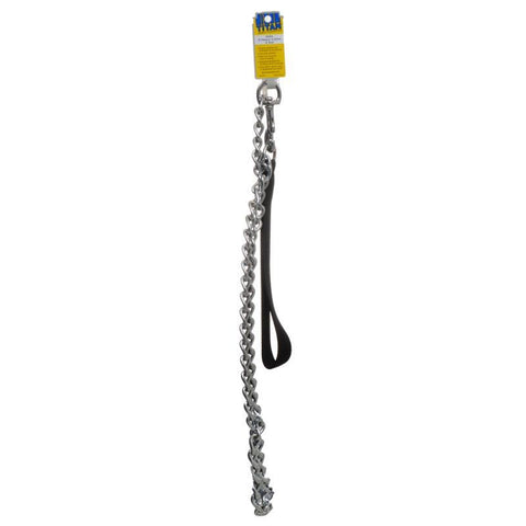 Titan Chain Lead with Nylon Handle-Black