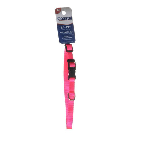 Tuff Collar Nylon Adjustable Collar-Neon Pink