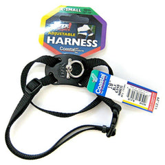 Coastal Pet Size Right Adjustable Nylon Harness-Black