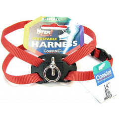 Coastal Pet Size Right Nylon Adjustable Harness-Red