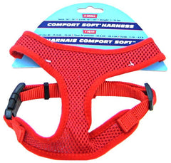 Coastal Pet Comfort Soft Adjustable Harness-Red