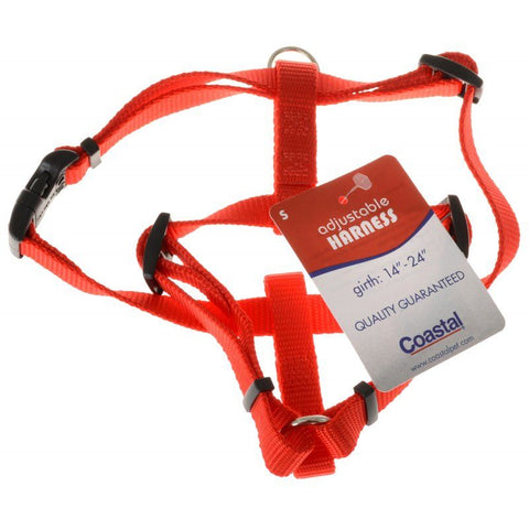 Tuff Collar Nylon Adjustable Harness-Red