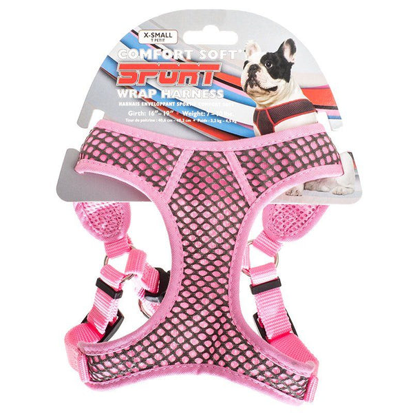 Coastal Pet Sport Wrap Adjustable Harness-Pink