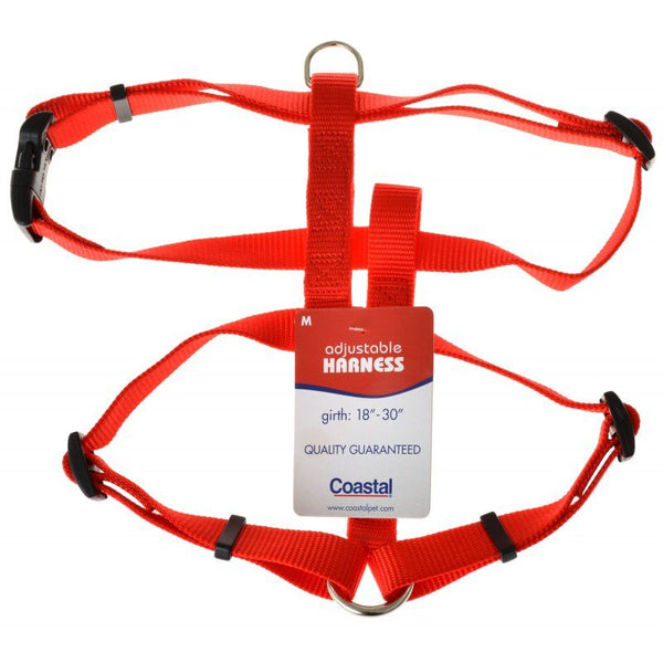 Coastal Pet Nylon Adjustable Harness-Red