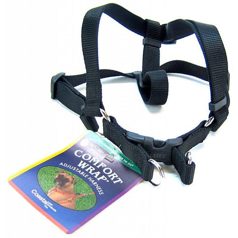 Coastal Pet Comfort Wrap Adjustable Harness-Black