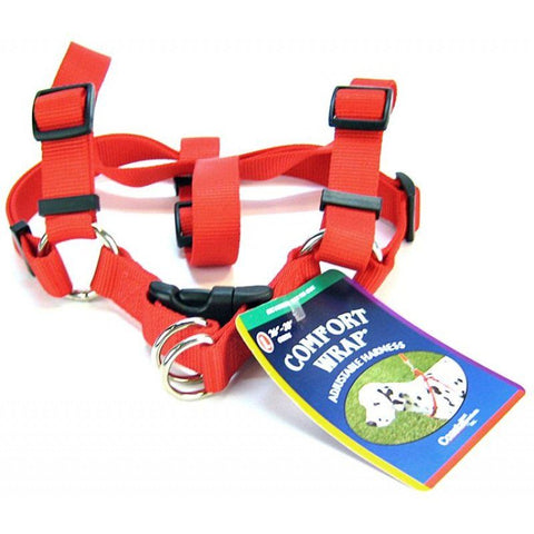 Tuff Collar Comfort Wrap Nylon Adjustable Harness-Red