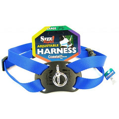 Coastal Pet Size Right Nylon Adjustable Harness-Blue