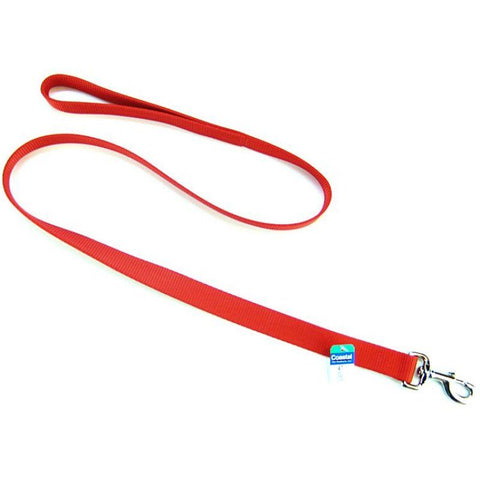 Coastal Pet Single Nylon Lead-Red