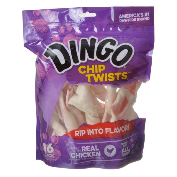 Dingo Chip Twists Meat & Rawhide Chew