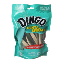 Dingo Dental Spirals Fresh Breath Dog Treats