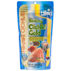 Hikari Cichlid Gold Color Enhancing Sinking Fish Food-Mini Pellet