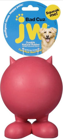 JW Pet Bad Cuz Rubber Squeaker Dog Toy