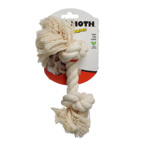 Flossy Chews Rope Bone-White