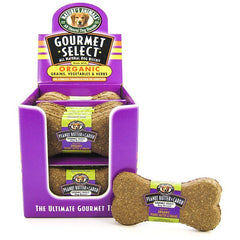 Natures Animals Gourmet Select Organic Dog Bone-Peanut Butter & Carob Flavor