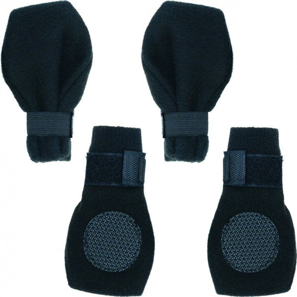 Fahion Pet Arctic Fleece Dog Boots-Black