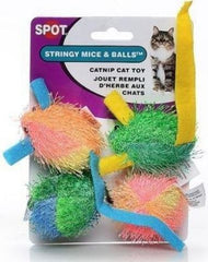 Spot Spotnips Stringy Mice & Balls Catnip Toy