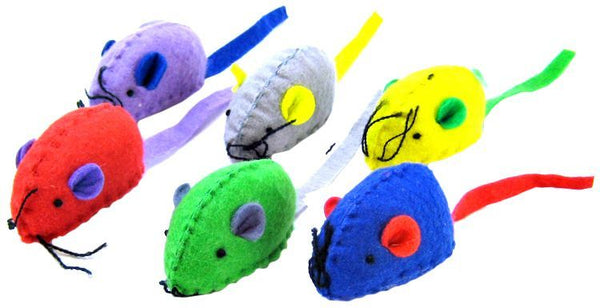 Spot Felt Mice with Catnip Cat Toys