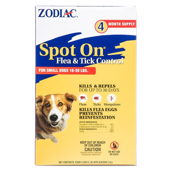 Zodiac Spot on Flea & Tick Controller for Dogs