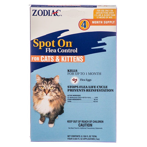 Zodiac Spot on Flea Controller for Cats & Kittens