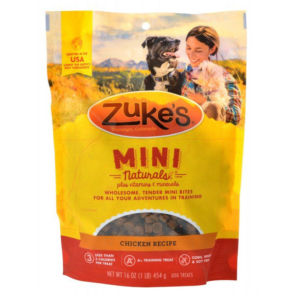 Zukes Mini Naturals Dog Treat-Roasted Chicken Recipe