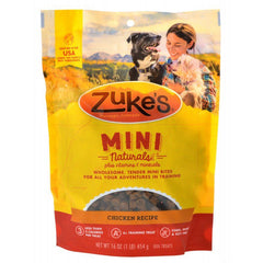 Zukes Mini Naturals Dog Treat-Roasted Chicken Recipe