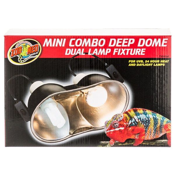 Zoo Med Mini Combo Deep Dome Lamp Fixture-Black