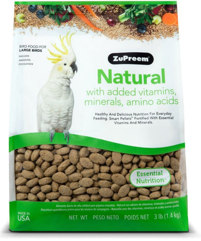 ZuPreem Natural Blend Bird Food-Large Parrot