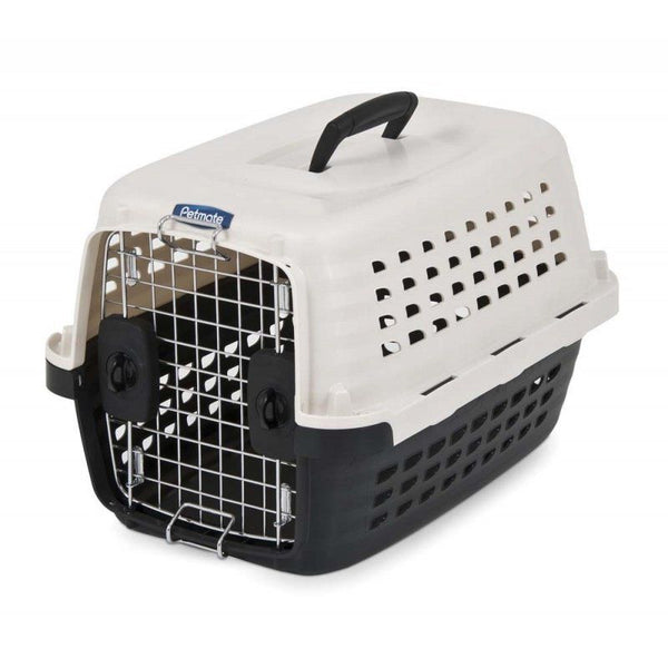 Petmate Compass Kennel-Black & Metalic White