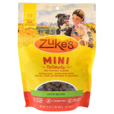 Zuke's Mini Naturals Moist Dog Treats-Delicious Duck Recipe