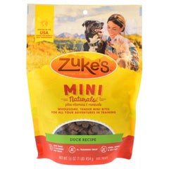 Zuke's Mini Naturals Moist Dog Treats-Delicious Duck Recipe