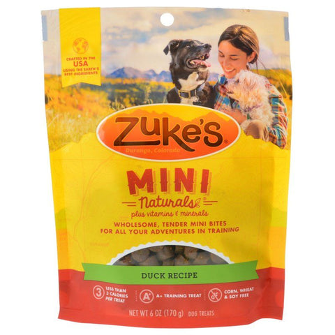 Zuke's Mini Naturals Moist Dog Treats-Delicious Duck Recipe