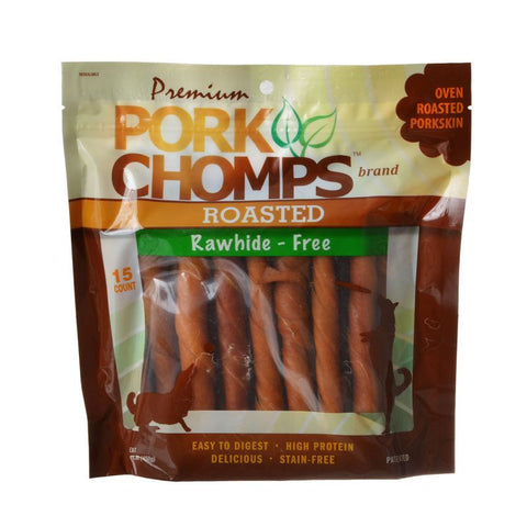 Pork Chomps Twistz Pork Chews-Roasted