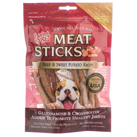 Loving Pets Meat Sticks Dog Treats-Beef & Sweet Potato