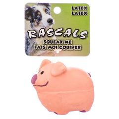 Rascals Latex Pig Dog Toy-Pink